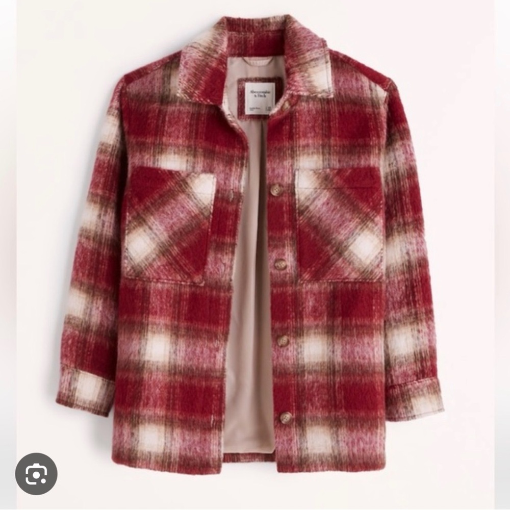 Abercrombie plaid coat